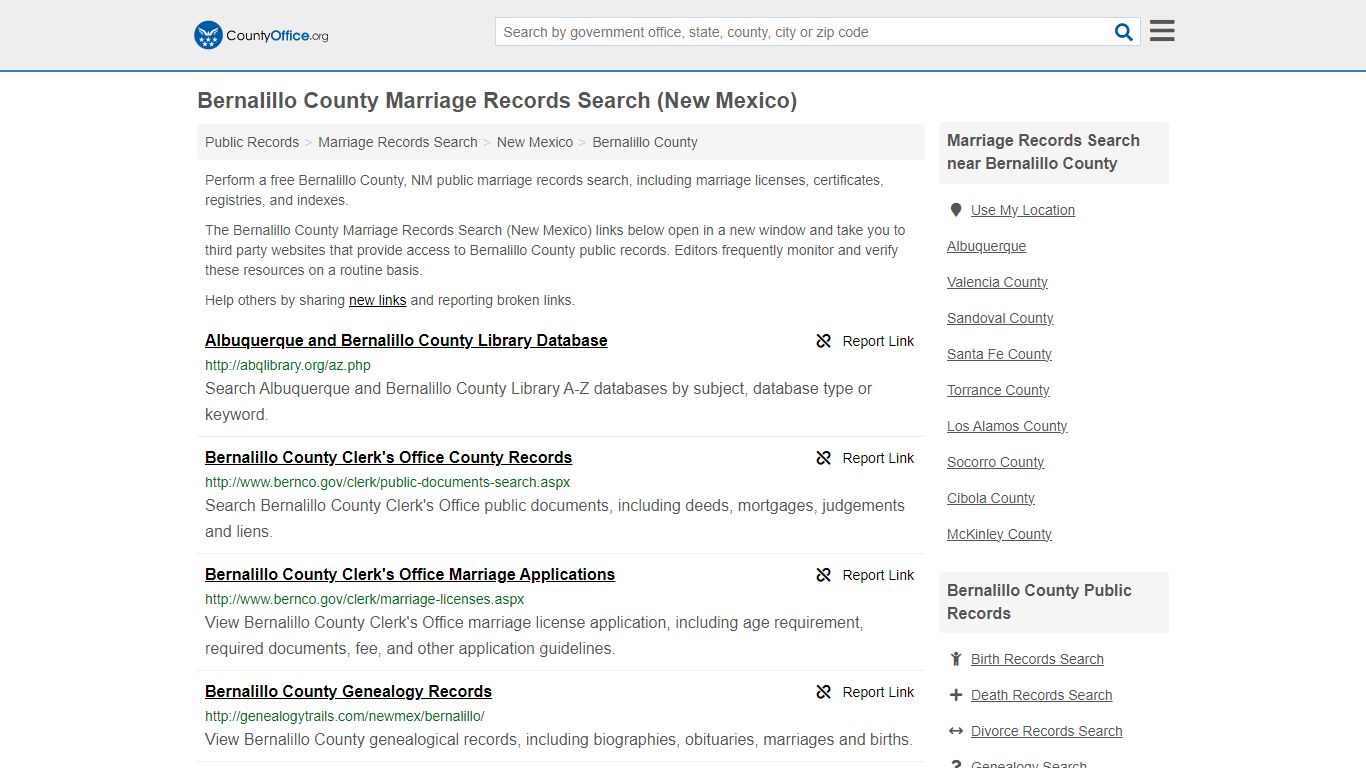 Marriage Records Search - Bernalillo County, NM (Marriage Licenses ...